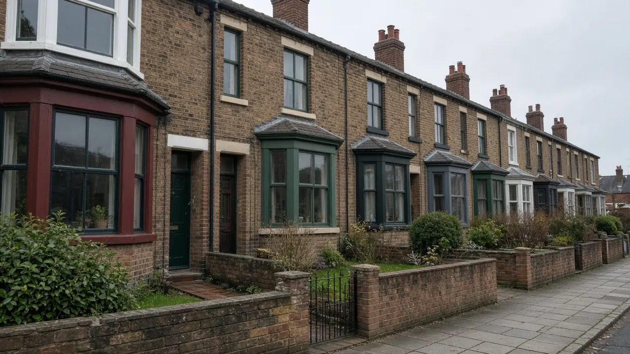 Example image: a street of Victorian terraced houses